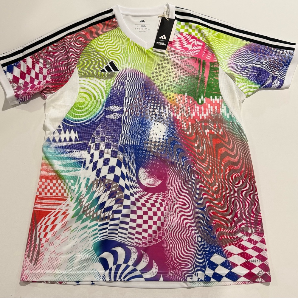 Adidas Jeremy Scott Jersey Mens Large  Pride Tiro Soccer T Shirt